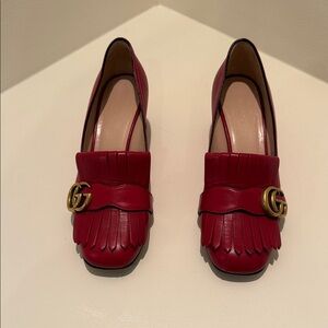 Gucci Marmont Mid-Heel Loafer